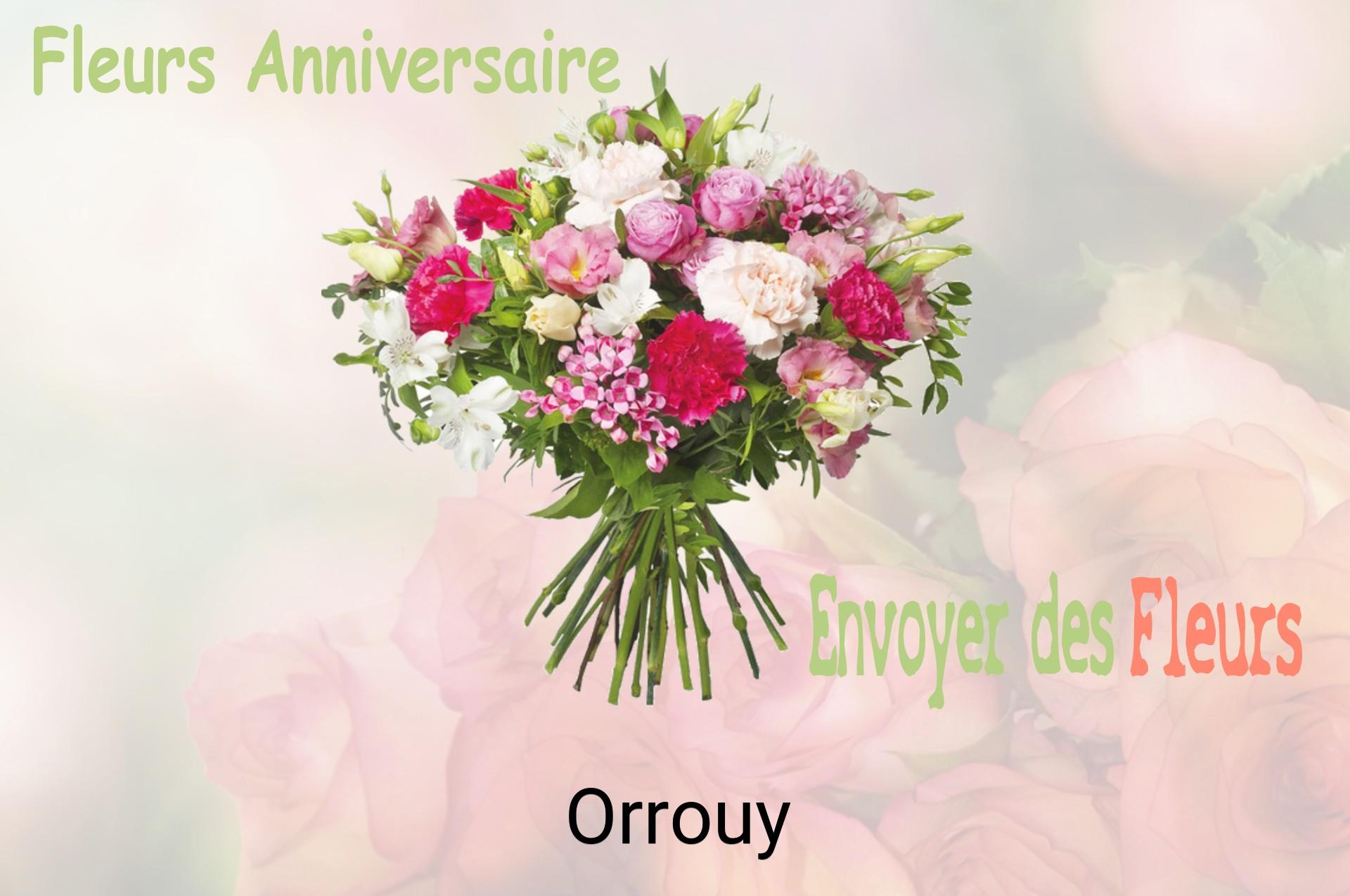 Bouquet de fleurs d’anniversaire livré à Orrouy