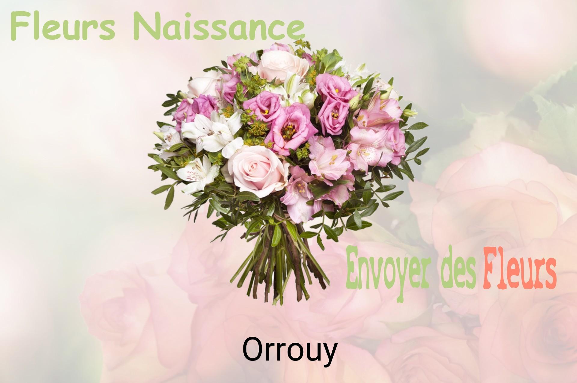 Bouquet de fleurs de naissance livré à Orrouy
